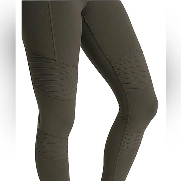 🧘‍♀️ Athleta Inclination Moto Tight | Arbor Olive | Small - Picture 3 of 8